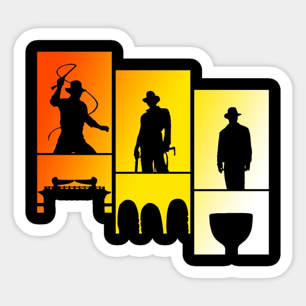 Indy Trilogy Sticker by Nosirrah